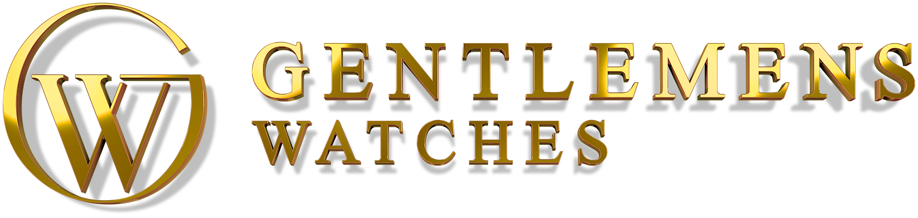 Het logo van Gentlemens Watches uitgewerkt in 3D.